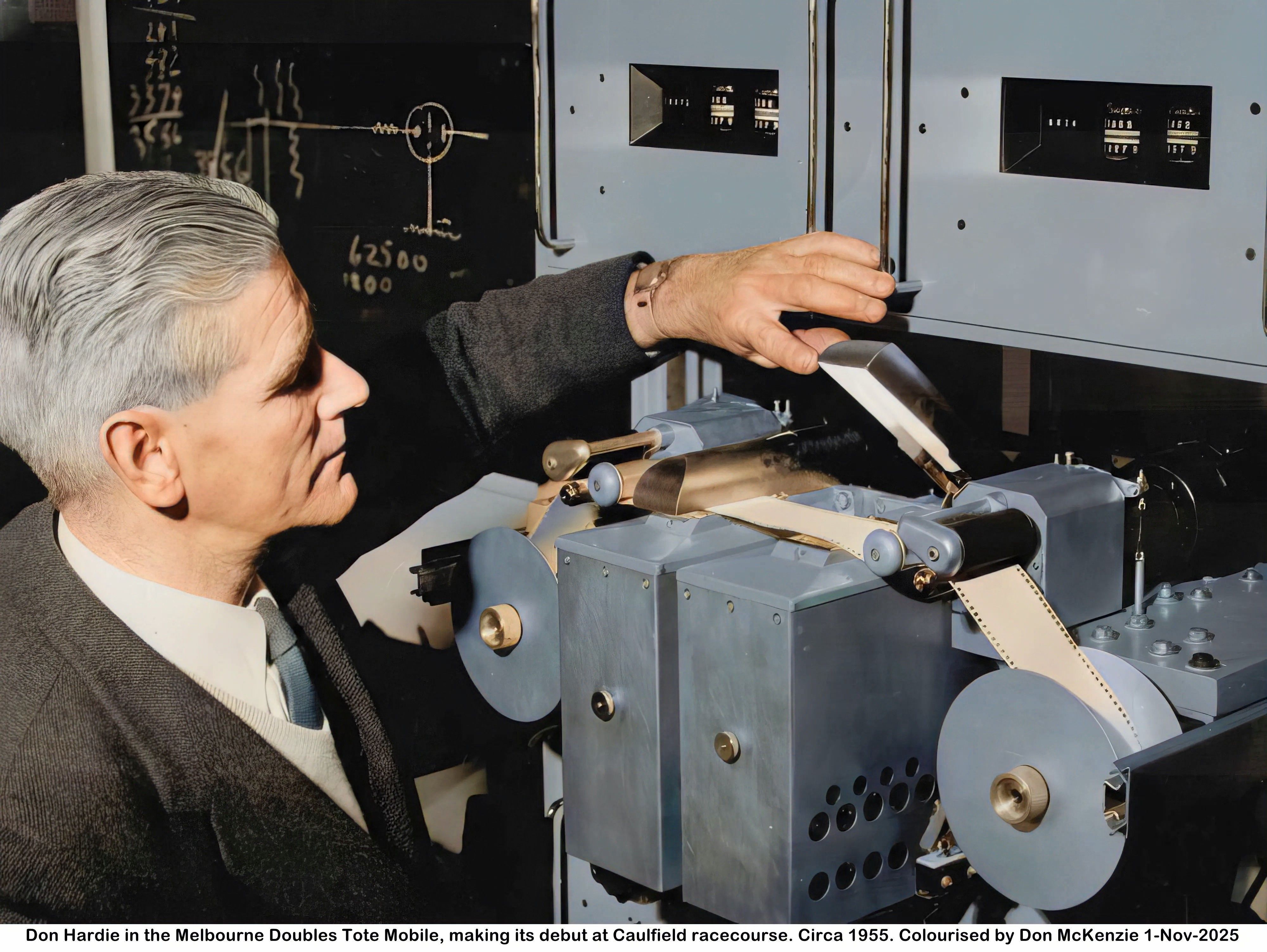 Image of an early Papertape Reader