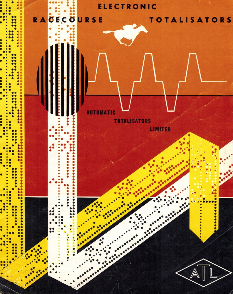 The front cover of a brochure on the PDP8 based totalisators