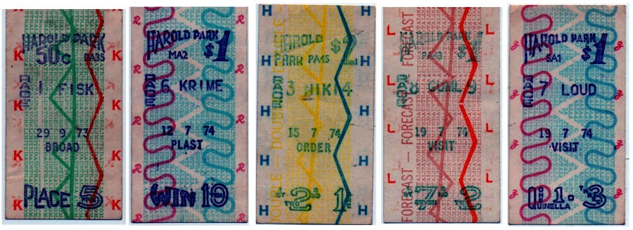 ATL PDP8 Computer tote system tickets Harold Park