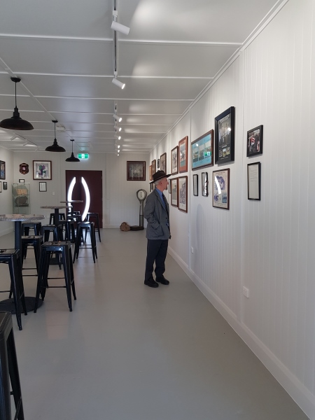 Image of the inside of the Ipswich Racing Museum