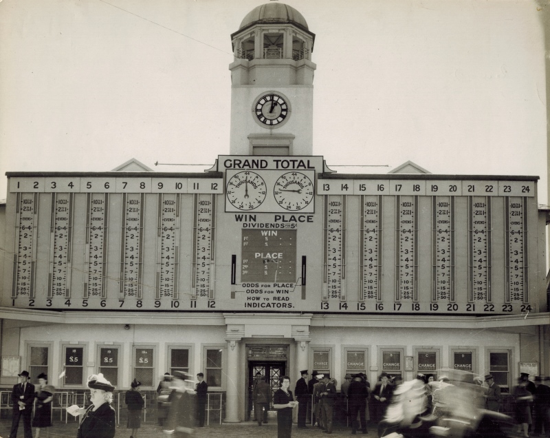 Image of The Randwick Paddock tote in 1947