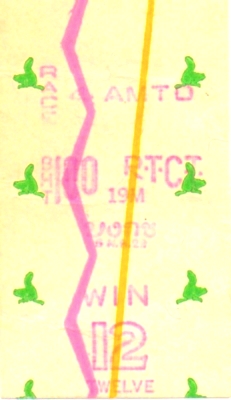 Image of Chris Robertson's from the Royal Turf Club of Thailand tickets