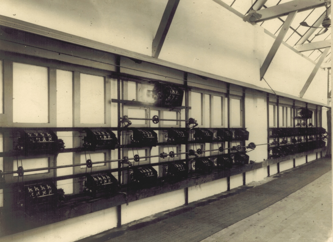 An image of the machine room in the Singapore tote house
