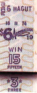 Image of a ticket printed on a J8 terminal