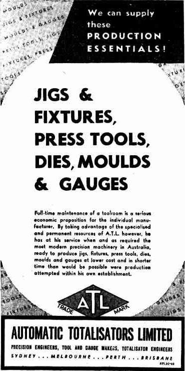 Image of a Truth newspaper advetisement for the ATL Toolroom