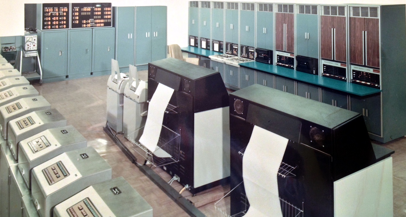 Image of what is probably the Georgetown computer room
