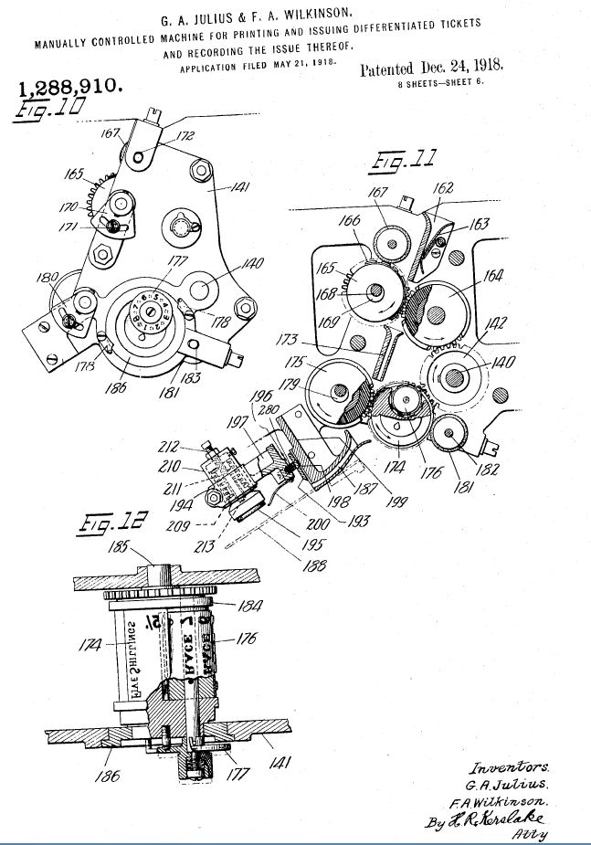 a US patent US1288910 (A) sheet 6