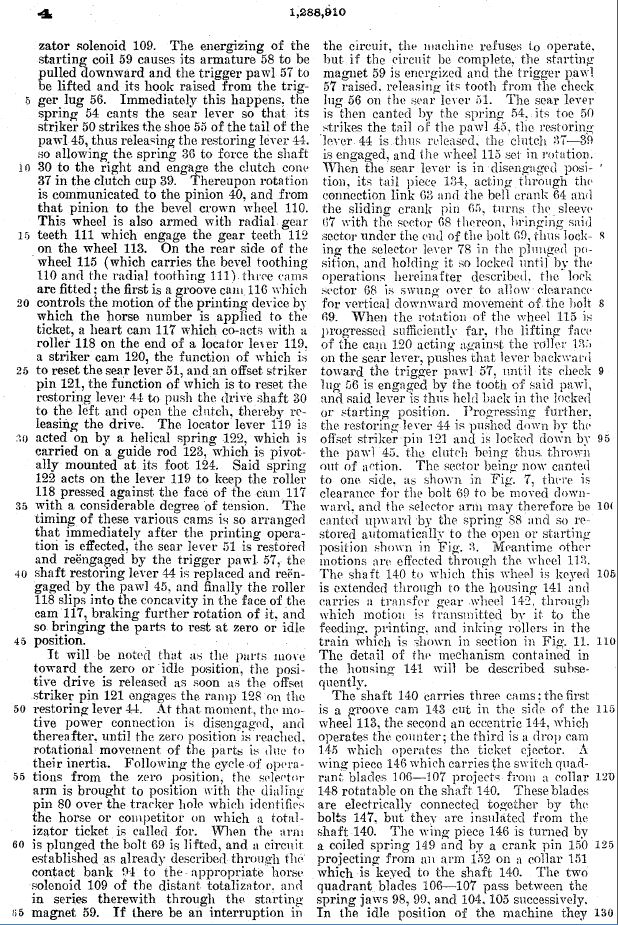 a US patent US1288910 (A) description page 4